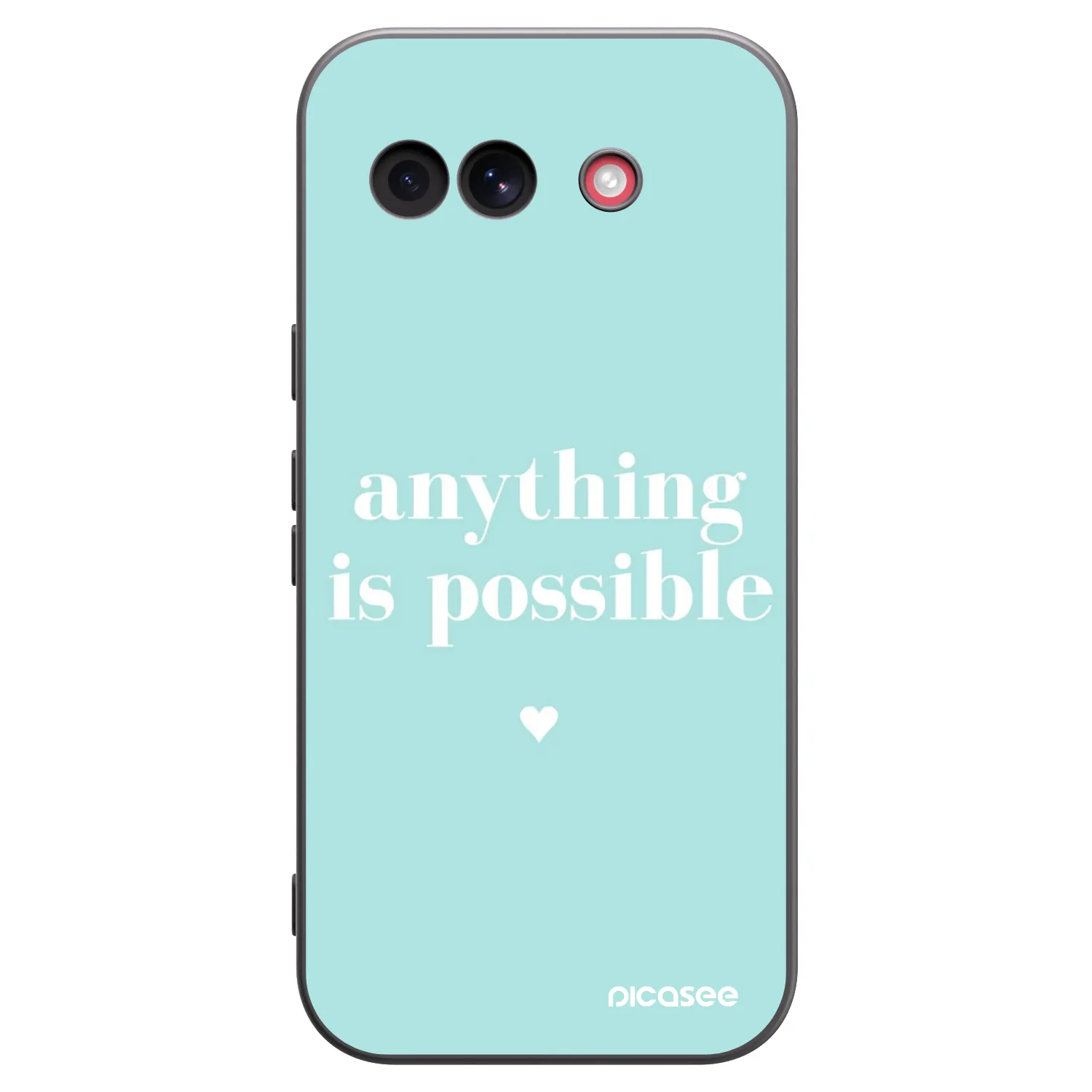 Picasee husă neagră din silicon pentru Google Pixel 10a - Anything is possible