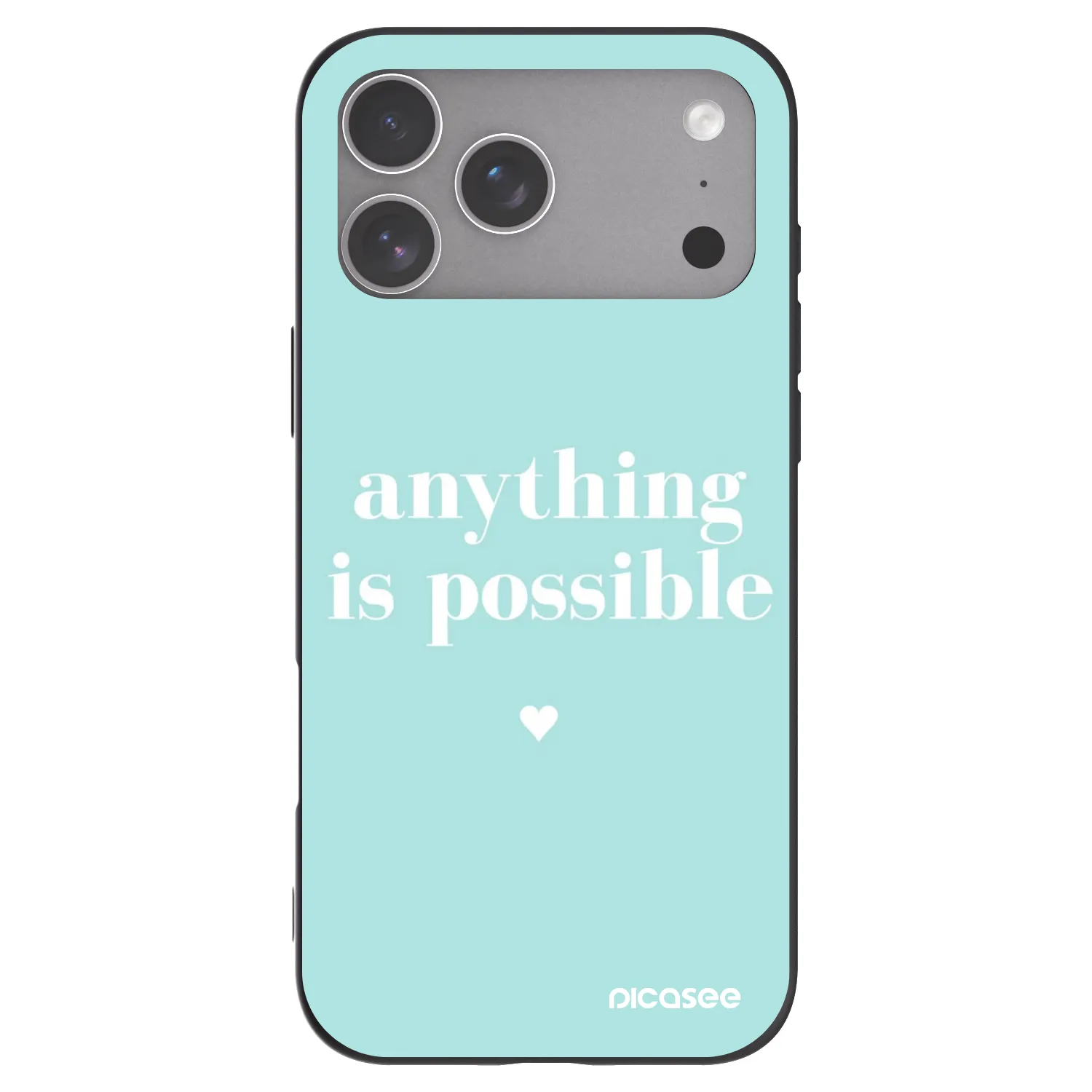 Picasee husă neagră din silicon pentru Apple iPhone 18 Pro Max - Anything is possible