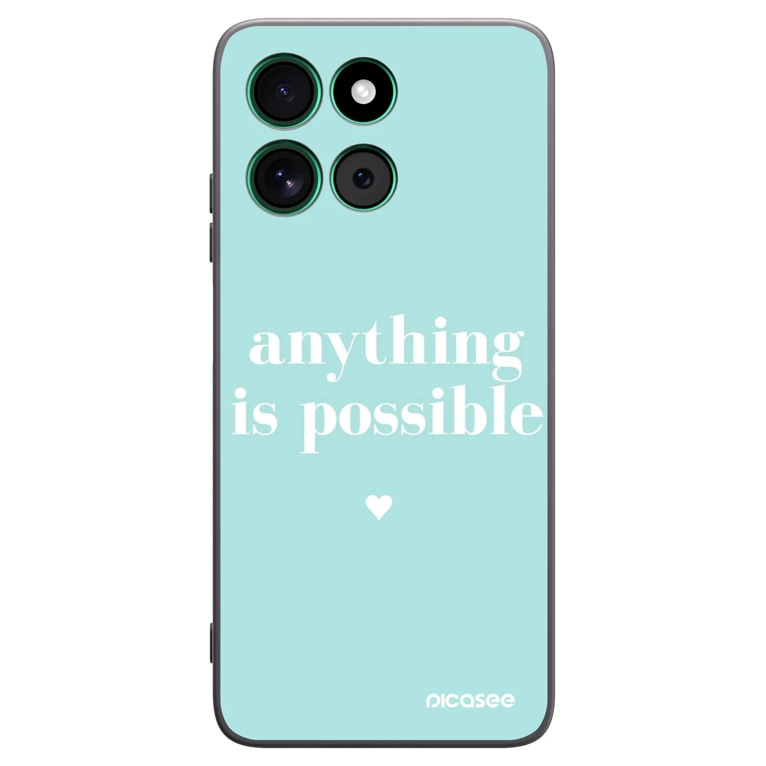 Picasee husă neagră din silicon pentru Motorola Moto G57 Power - Anything is possible