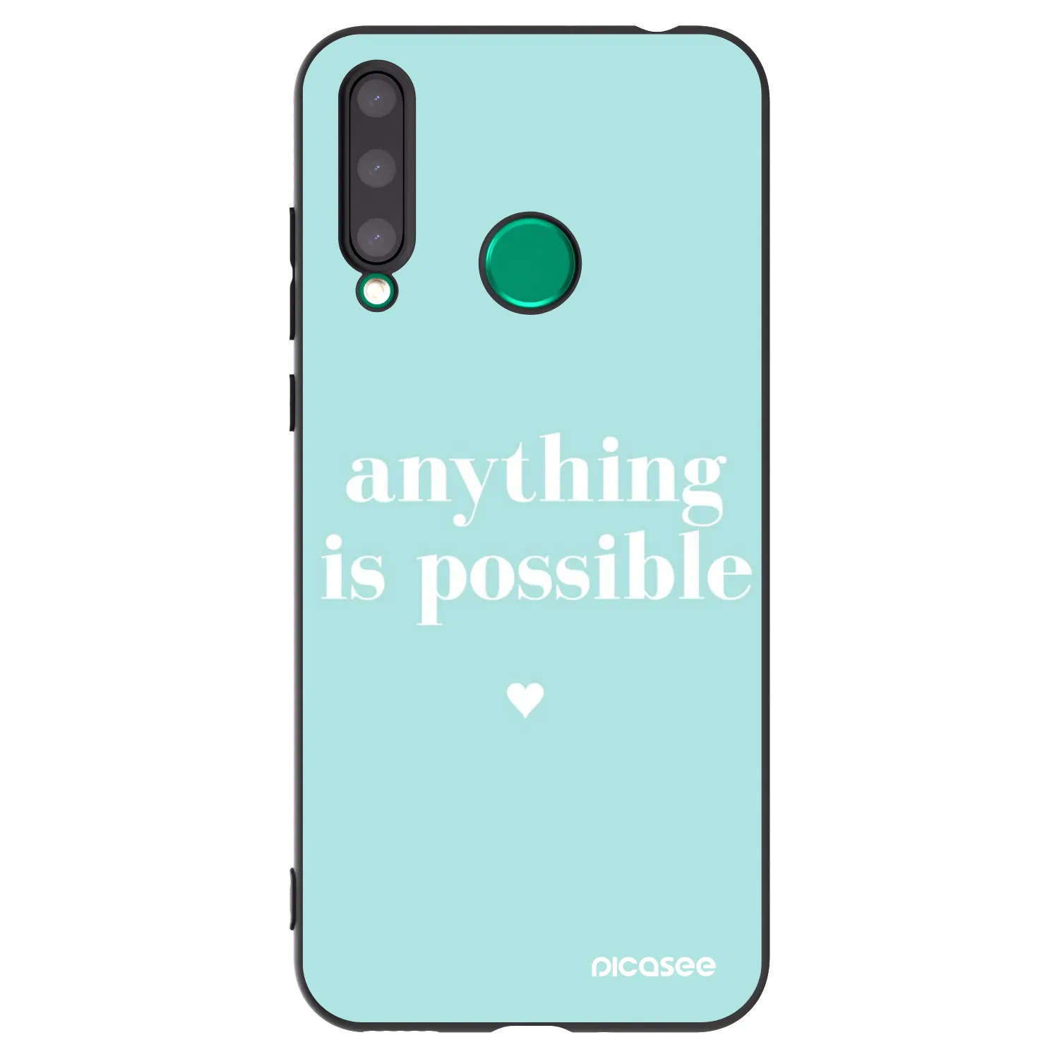 Picasee husă neagră din silicon pentru Honor 20 Lite - Anything is possible