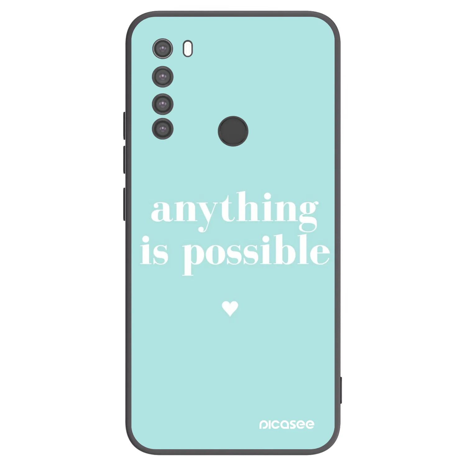 Picasee husă neagră din silicon pentru Xiaomi Redmi Note 8 - Anything is possible