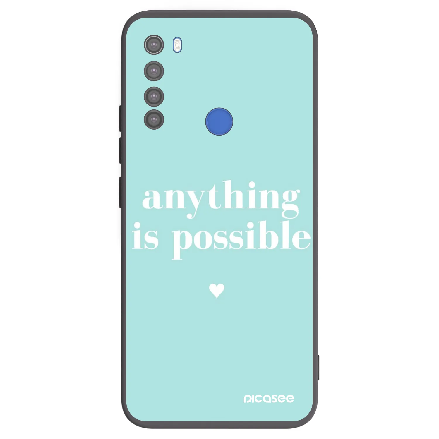 Picasee husă neagră din silicon pentru Xiaomi Redmi Note 8T - Anything is possible