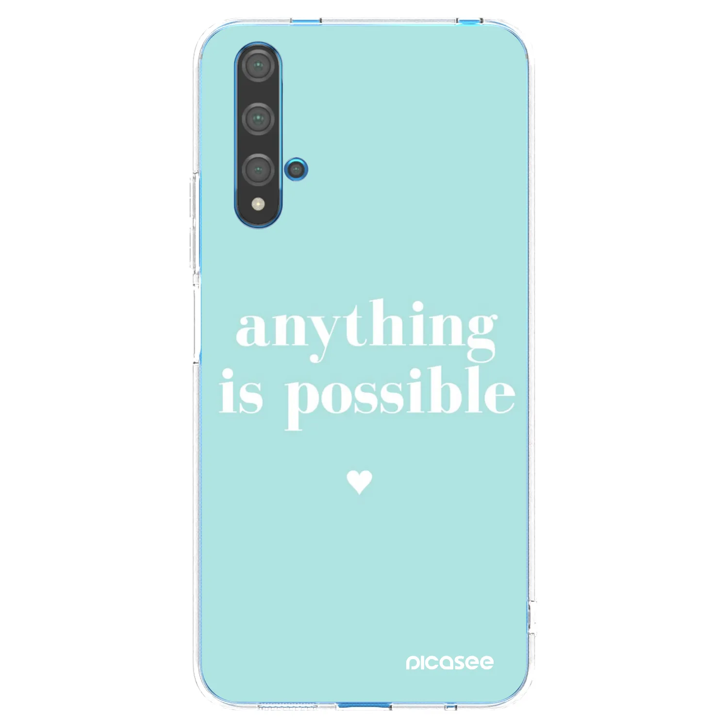 Picasee husă transparentă din silicon pentru Huawei Nova 5T - Anything is possible