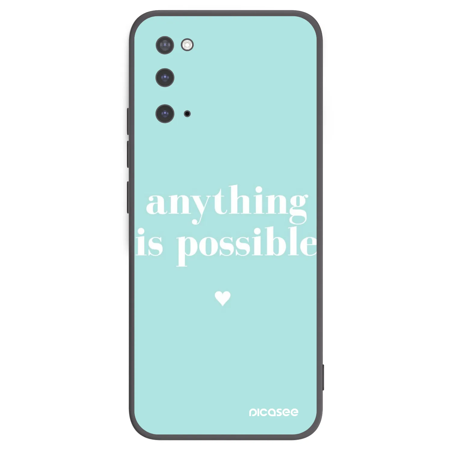 Picasee husă neagră din silicon pentru Samsung Galaxy S20 G980F - Anything is possible