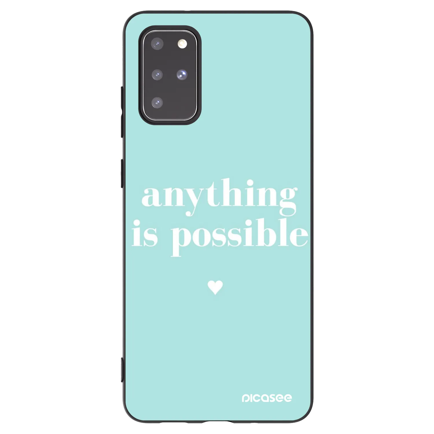 Picasee husă neagră din silicon pentru Samsung Galaxy S20+ G985F - Anything is possible