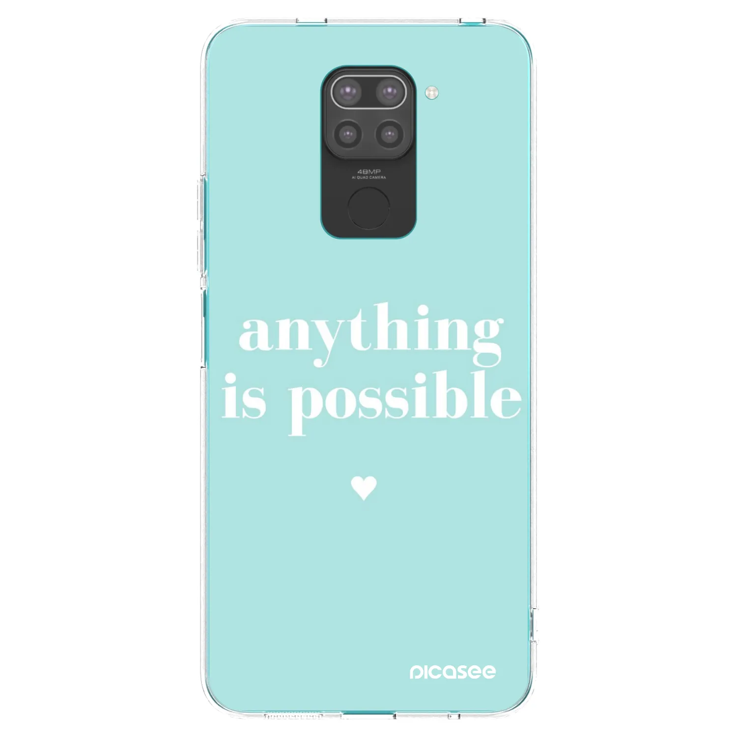 Picasee husă neagră din silicon pentru Xiaomi Redmi Note 9 - Anything is possible