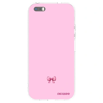 Picasee husă transparentă din silicon pentru Apple iPhone 5/5S/SE - Blush bow