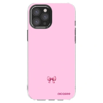 Picasee husă transparentă din silicon pentru Apple iPhone 12 Pro Max - Blush bow