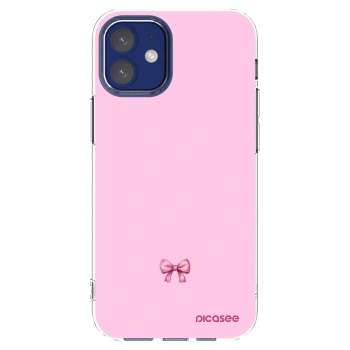 Picasee husă transparentă din silicon pentru Apple iPhone 12 mini - Blush bow