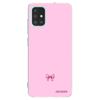 Picasee husă transparentă din silicon pentru Samsung Galaxy M31s - Blush bow