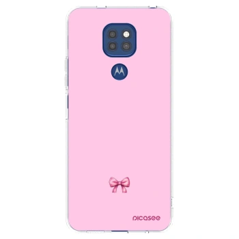 Picasee husă transparentă din silicon pentru Motorola Moto G9 Play - Blush bow