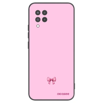Picasee husă neagră din silicon pentru Samsung Galaxy A42 A426B - Blush bow