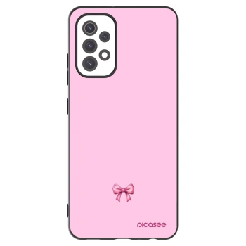 Picasee husă neagră din silicon pentru Samsung Galaxy A32 5G A326B - Blush bow