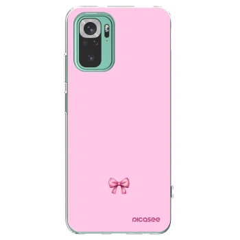 Picasee husă transparentă din silicon pentru Xiaomi Redmi Note 10 Pro - Blush bow