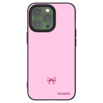 Picasee husă neagră din silicon pentru Apple iPhone 13 Pro - Blush bow