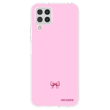 Picasee husă transparentă din silicon pentru Samsung Galaxy A22 A225F 4G - Blush bow
