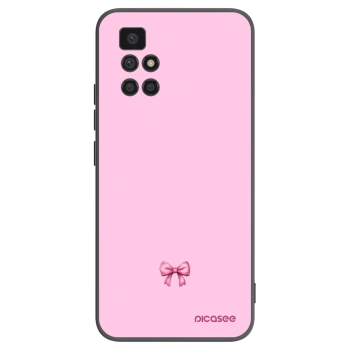 Picasee husă neagră din silicon pentru Xiaomi Redmi 10 - Blush bow