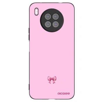 Picasee husă neagră din silicon pentru Huawei Nova 8i - Blush bow