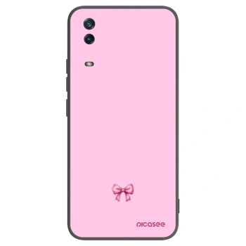 Picasee husă neagră din silicon pentru Vivo Y11s - Blush bow