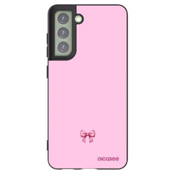 Picasee husă neagră din silicon pentru Samsung Galaxy S21 FE 5G - Blush bow