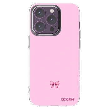 Picasee husă transparentă din silicon pentru Apple iPhone 14 Pro - Blush bow