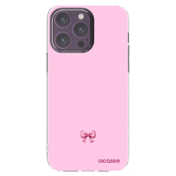Picasee husă transparentă din silicon pentru Apple iPhone 14 Pro Max - Blush bow