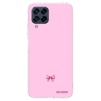 Picasee husă transparentă din silicon pentru Samsung Galaxy M53 5G - Blush bow