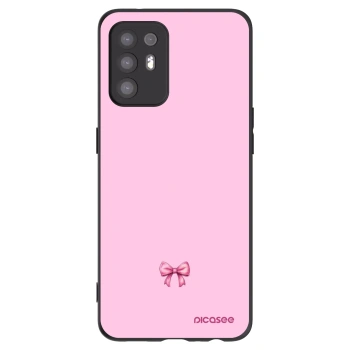 Picasee husă neagră din silicon pentru OPPO A94 5G - Blush bow