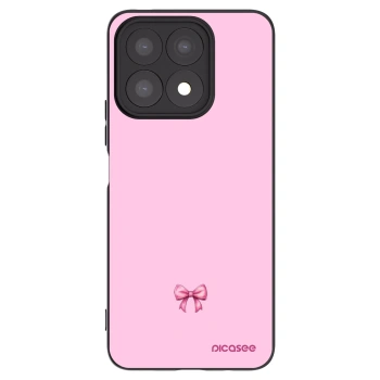 Picasee husă neagră din silicon pentru Honor X8a - Blush bow