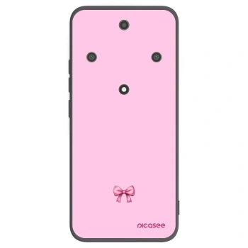 Picasee husă neagră din silicon pentru Honor Magic5 Lite 5G - Blush bow