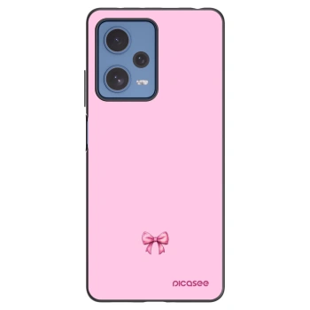 Picasee husă neagră din silicon pentru Xiaomi Redmi Note 12 Pro 5G - Blush bow