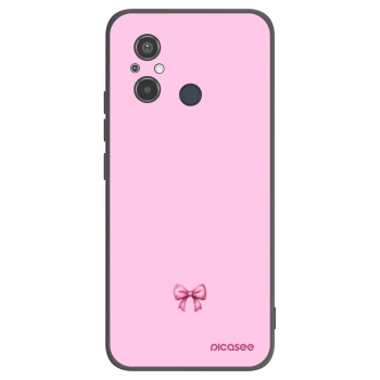 Picasee husă neagră din silicon pentru Xiaomi Redmi 12C - Blush bow