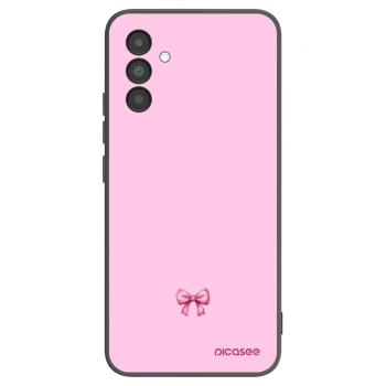 Picasee husă neagră din silicon pentru Samsung Galaxy A04s A047F - Blush bow