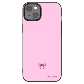 Picasee husă neagră din silicon pentru Apple iPhone 15 Plus - Blush bow
