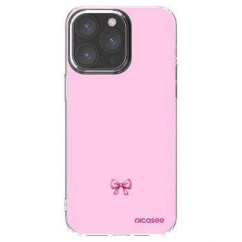 Picasee husă transparentă din silicon pentru Apple iPhone 15 Pro Max - Blush bow