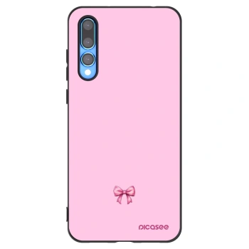 Picasee husă neagră din silicon pentru Huawei P20 Pro - Blush bow