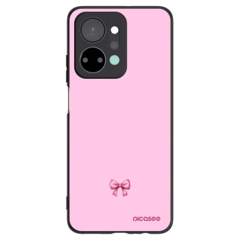 Picasee husă neagră din silicon pentru Honor X7a - Blush bow