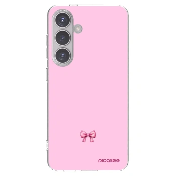 Picasee husă transparentă din silicon pentru Samsung Galaxy S24 S921B 5G - Blush bow