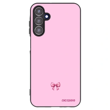 Picasee husă neagră din silicon pentru Samsung Galaxy A15 A156B 5G - Blush bow