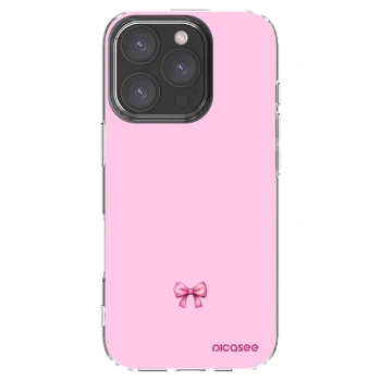 Picasee husă transparentă din silicon pentru Apple iPhone 16 Pro - Blush bow