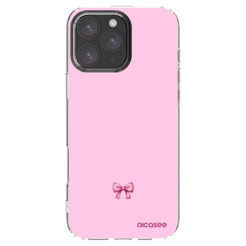 Picasee husă transparentă din silicon pentru Apple iPhone 16 Pro Max - Blush bow