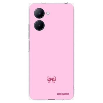 Picasee husă transparentă din silicon pentru Realme C33 (2023) - Blush bow