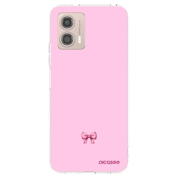 Picasee husă transparentă din silicon pentru Motorola Moto G53 5G - Blush bow