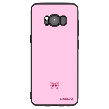 Picasee husă neagră din silicon pentru Samsung Galaxy S8 G950F - Blush bow