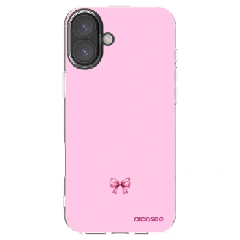 Picasee husă transparentă din silicon pentru Apple iPhone 16 Plus - Blush bow