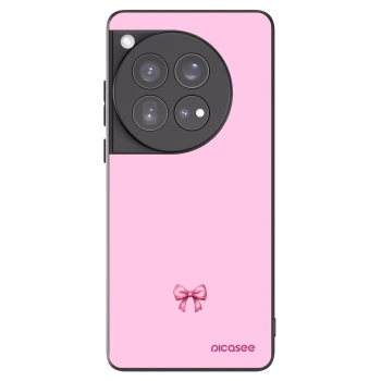 Picasee husă neagră din silicon pentru OnePlus 12 5G - Blush bow