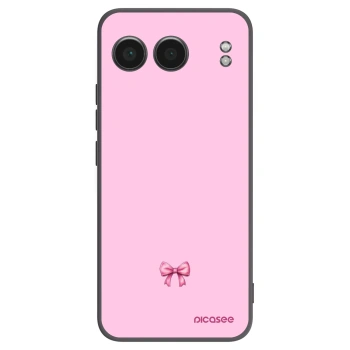 Picasee husă neagră din silicon pentru OnePlus Nord 4 - Blush bow