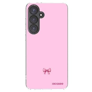 Picasee husă transparentă din silicon pentru Samsung Galaxy S24 FE S721B - Blush bow
