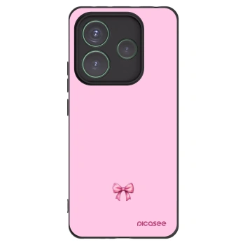 Picasee husă neagră din silicon pentru Xiaomi Redmi Note 14 5G - Blush bow