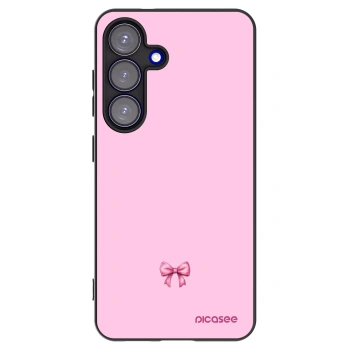 Picasee husă neagră din silicon pentru Samsung Galaxy S25 5G - Blush bow